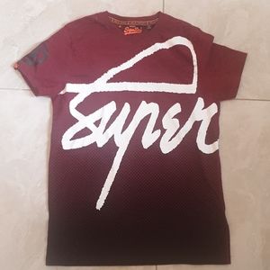 Superdry Red-Black tshirt in excellent condition